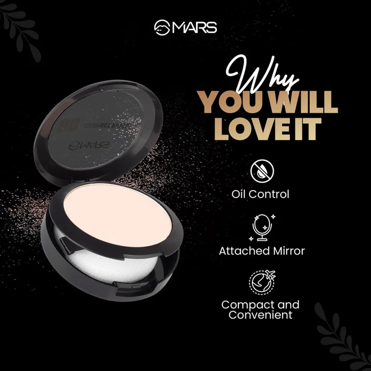Mars HD Compact Powder Oil Control