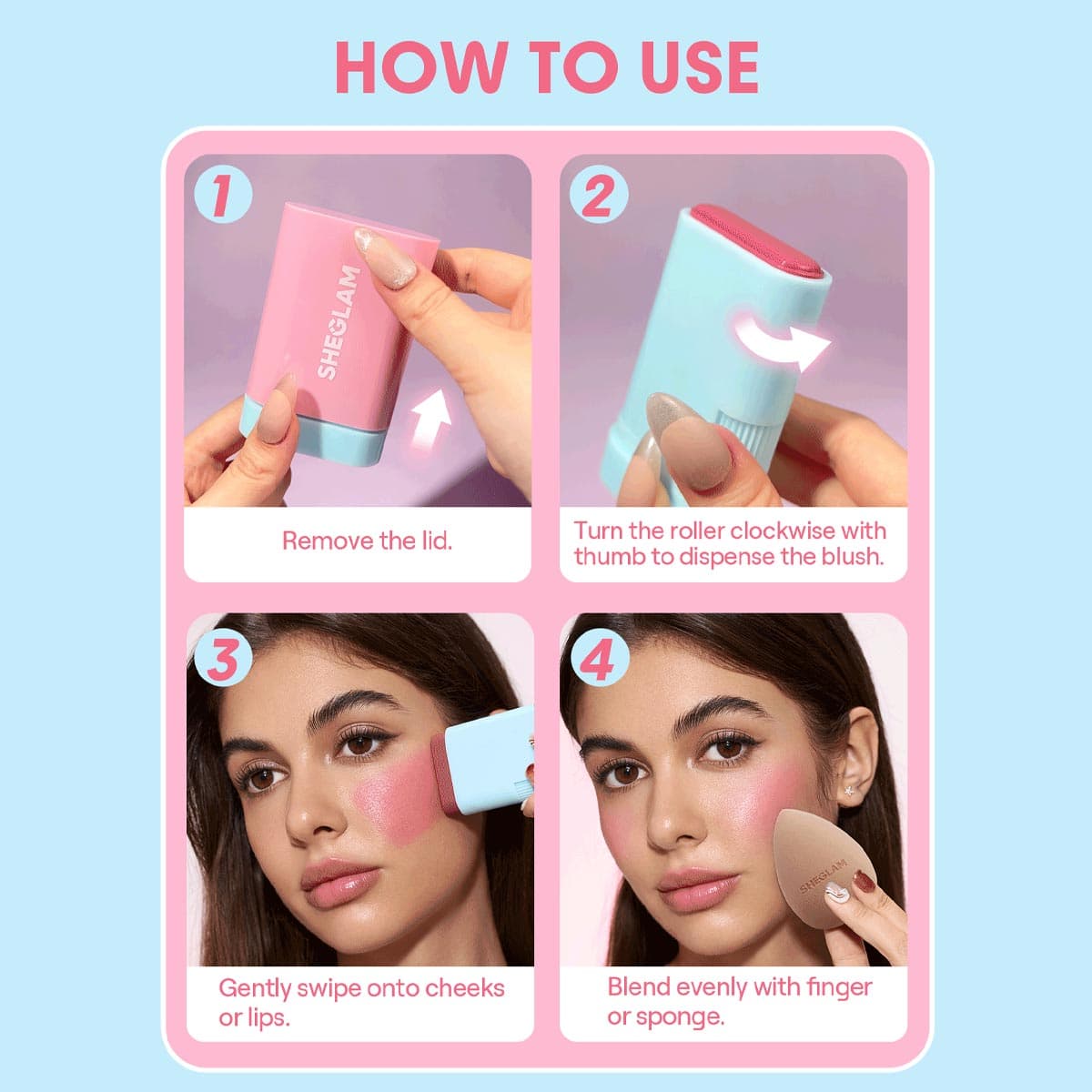 Sheglam Glass Glow Blush Stick