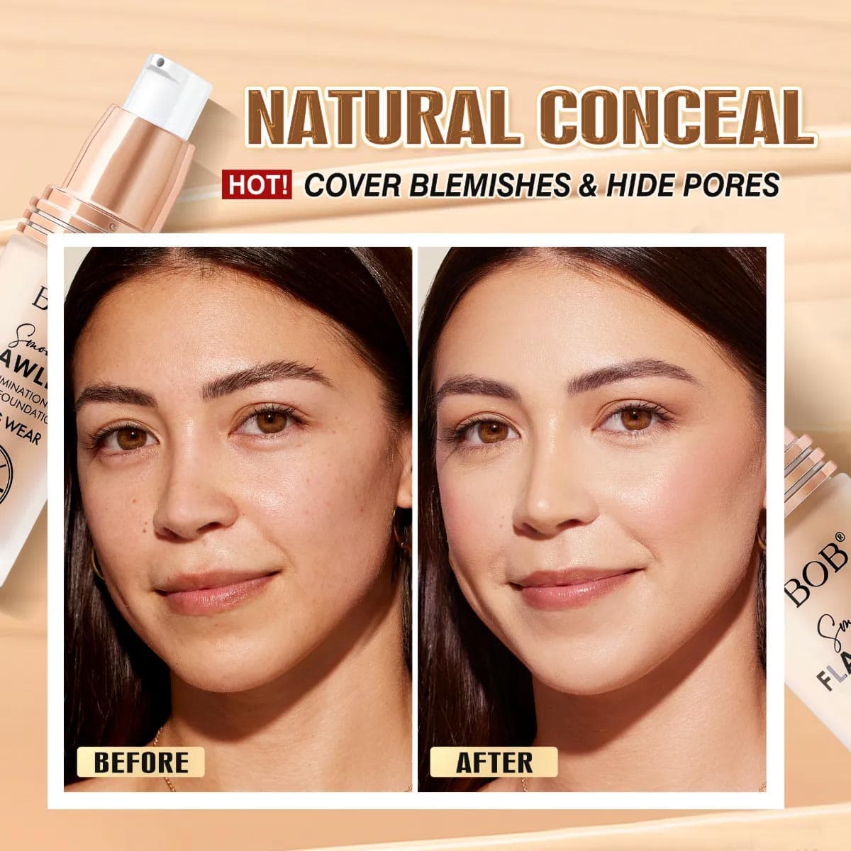 Bob Smooth Flawless Moist Long Wear Foundation