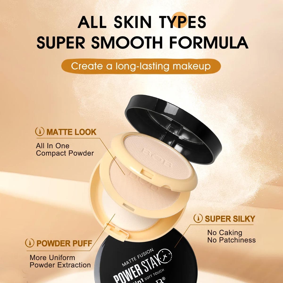 Bob Matte Fusion Power Stay Compact Powder