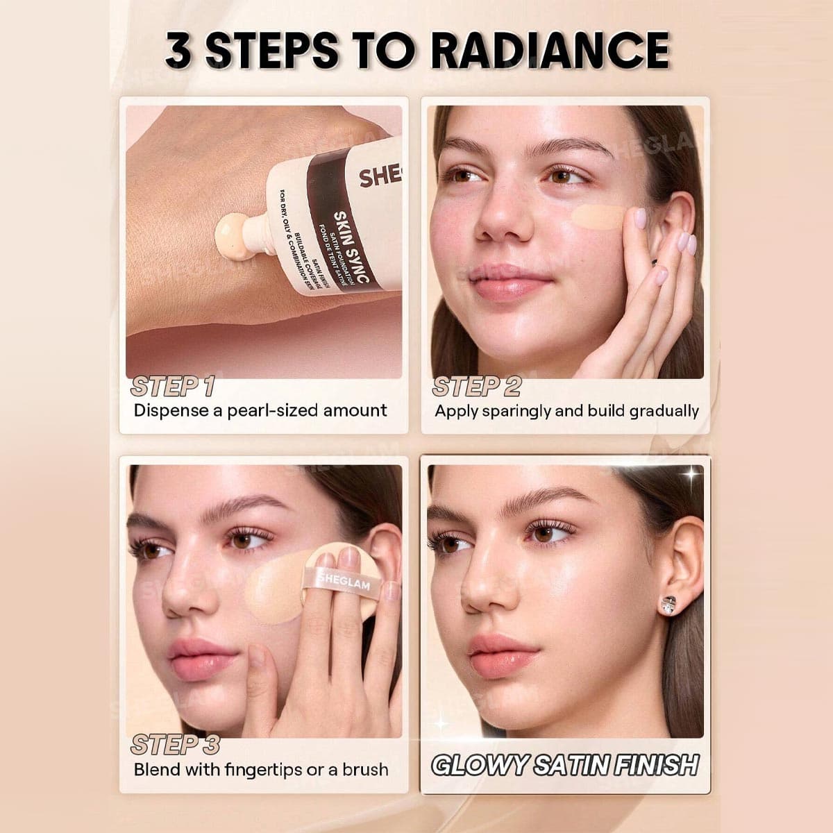 Sheglam Skin Sync Satin Foundation