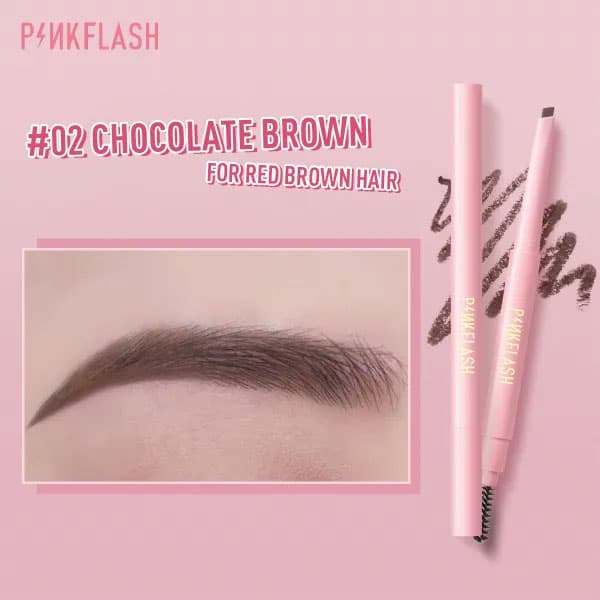 E09 Pink Flash Waterproof Auto Eyebrow Pencil