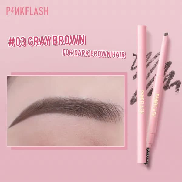 E09 Pink Flash Waterproof Auto Eyebrow Pencil
