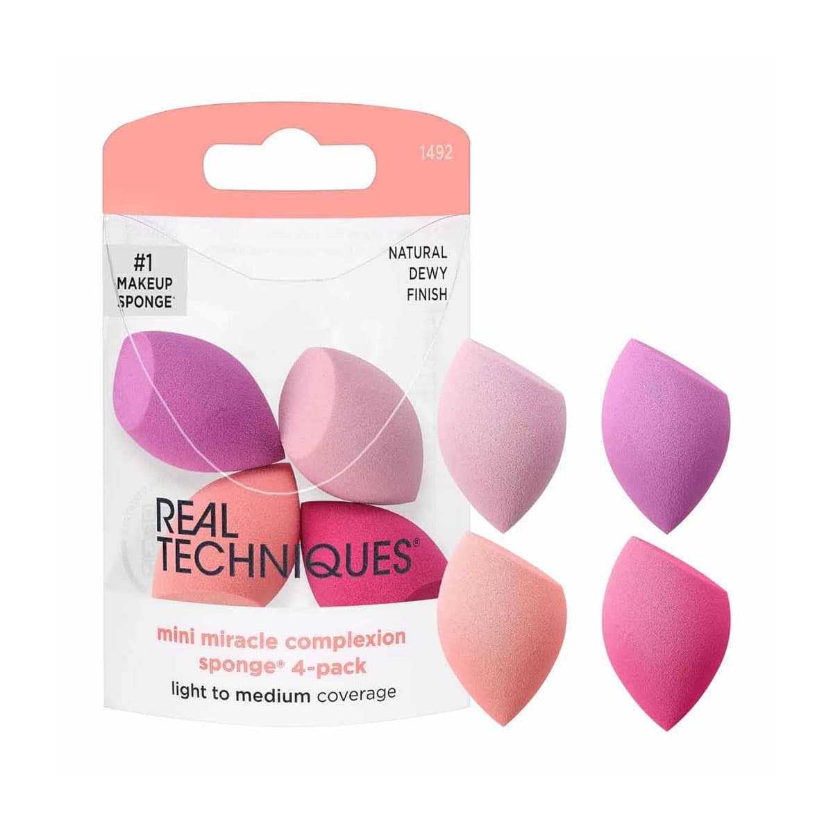 Real Techniques 4 Mini Miracle Complexion Sponges 1492