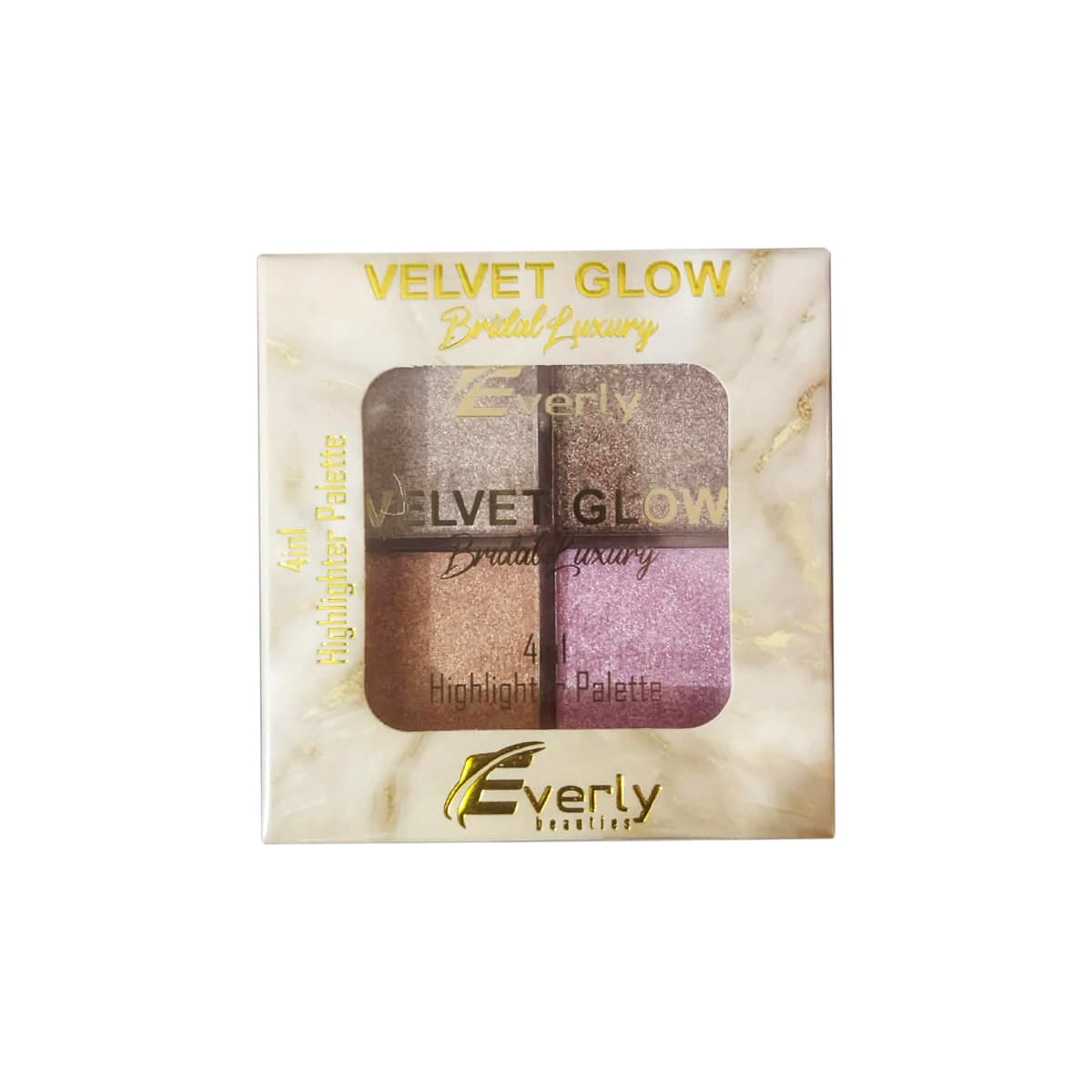 Everly Beauties 4-in-1 Highlighter Palettes (Velvet Glow)