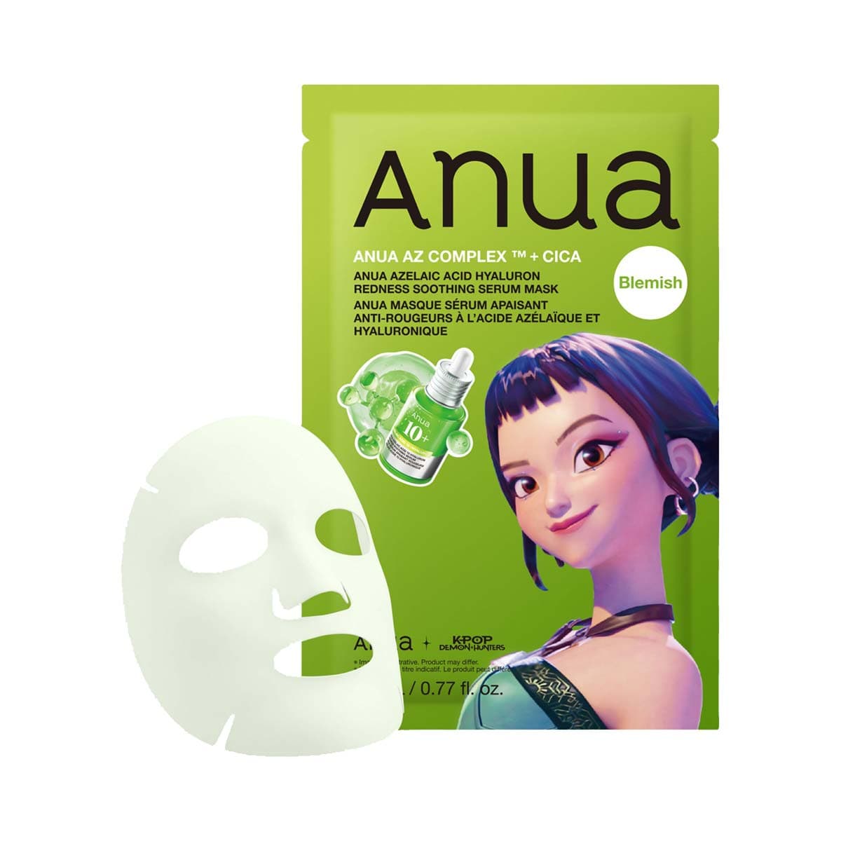 Anua K-Pop Demon Hunters Azelaic Acid Hyaluron Redness Soothing Serum Mask