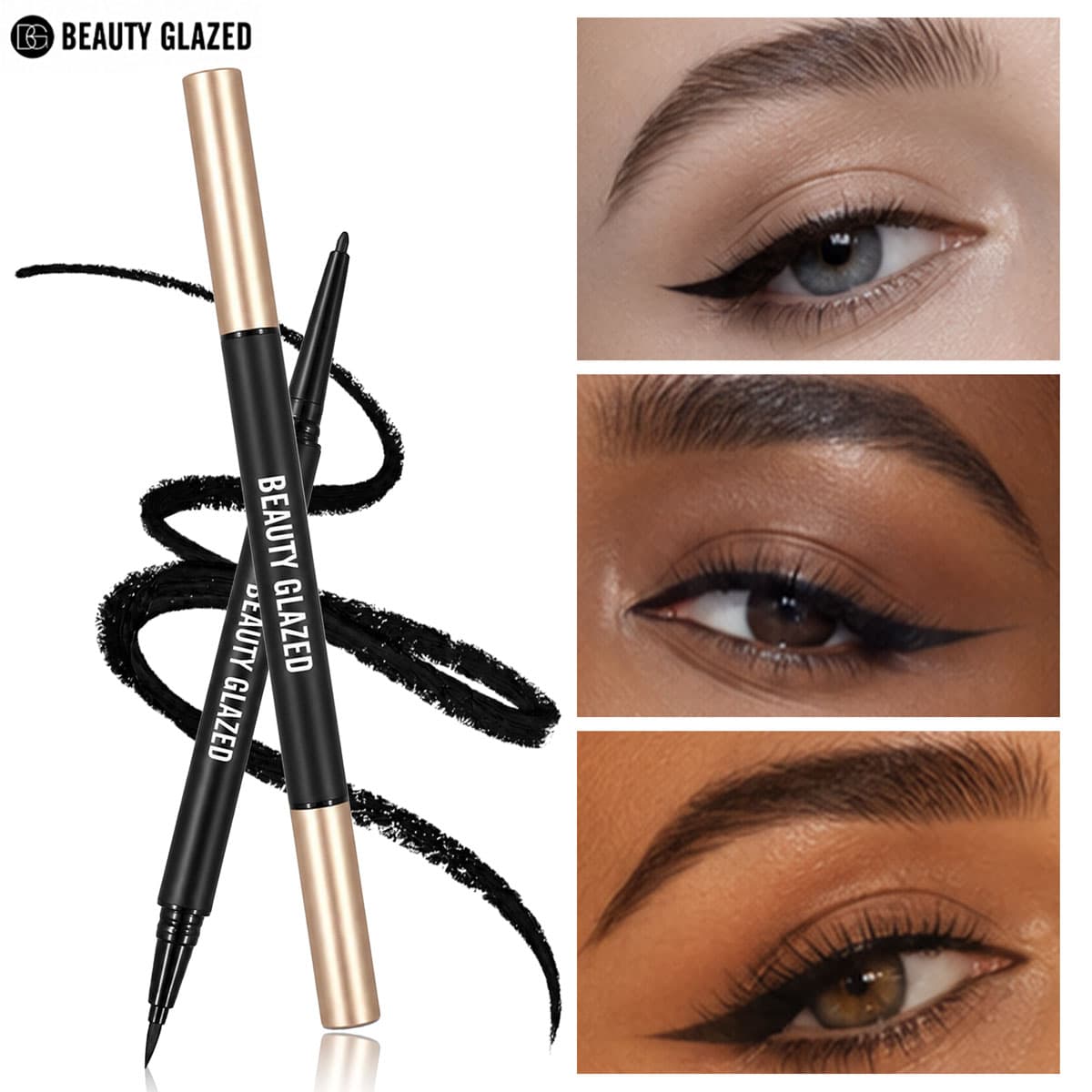 Beauty Glazed Stereoscopic Gel Ink Dual Ended Eyeliner