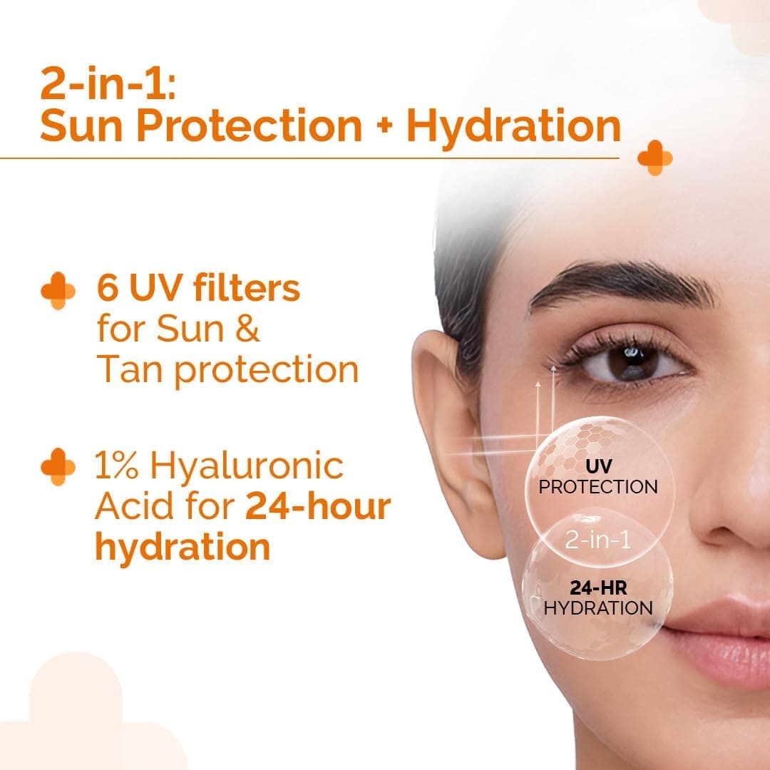 The Derma Co 1% Hyaluronic Sunscreen Aqua Gel