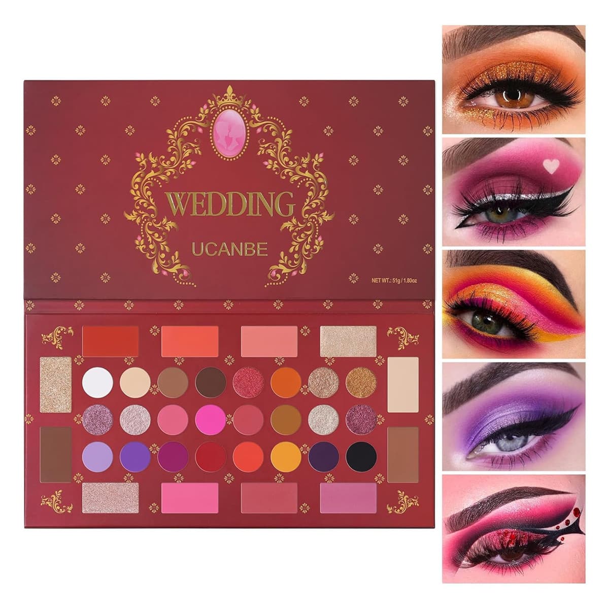 Ucanbe Wedding 36 Colors Eyeshadow Palette (EXP: 06/2027)