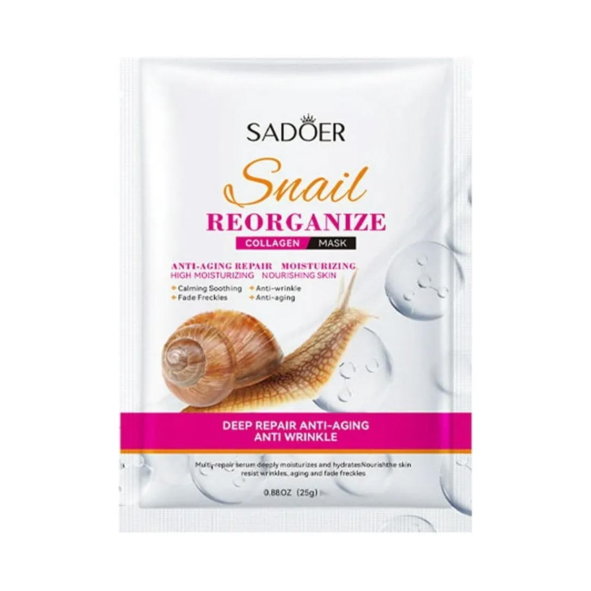 Sadoer Snail Reorganize Collagen Facial Mask