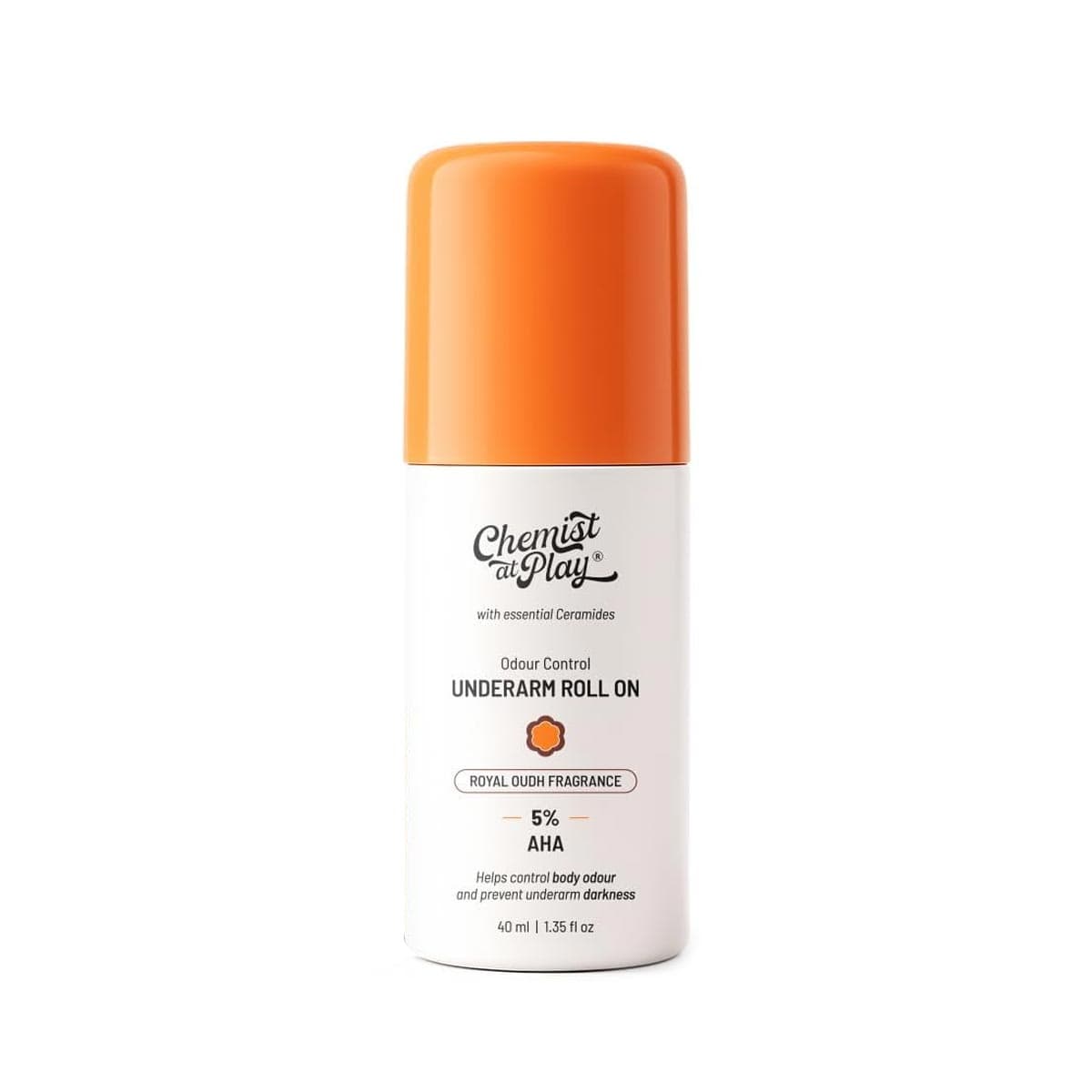 Chemist at Play 5% AHAs + Vitamin C Royal Oudh Fragrance Underarm Roll On