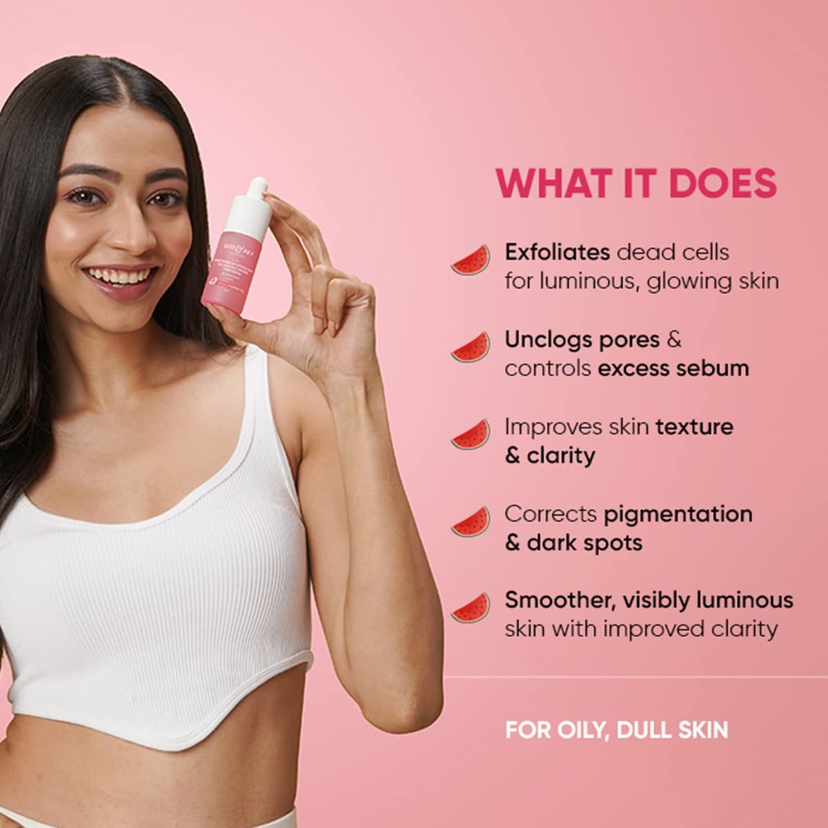 Dot & Key Watermelon+10% Glycolic Gentle Exfoliating Face Serum