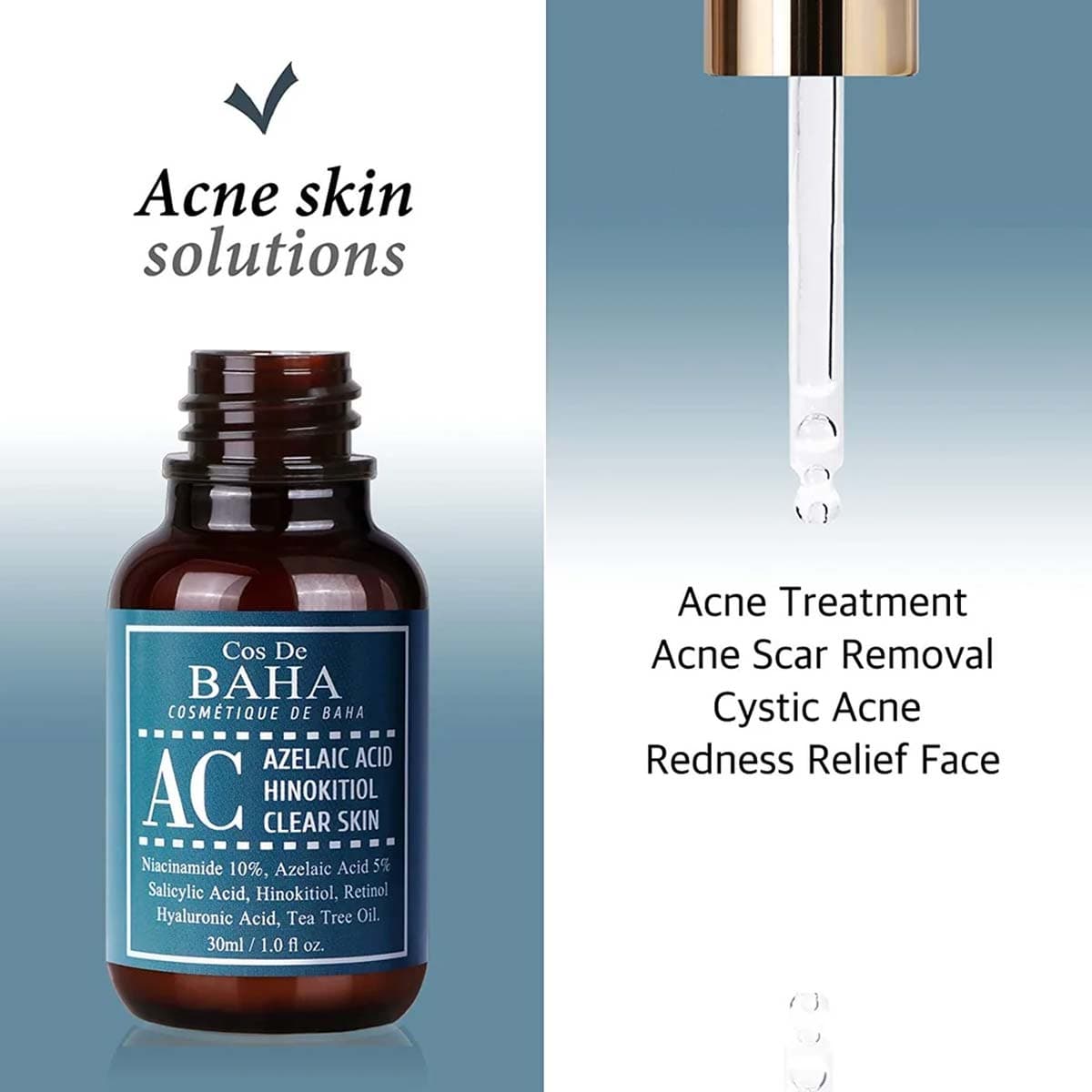 Cos De Baha Hinokitiol Clear Skin Serum (AC)