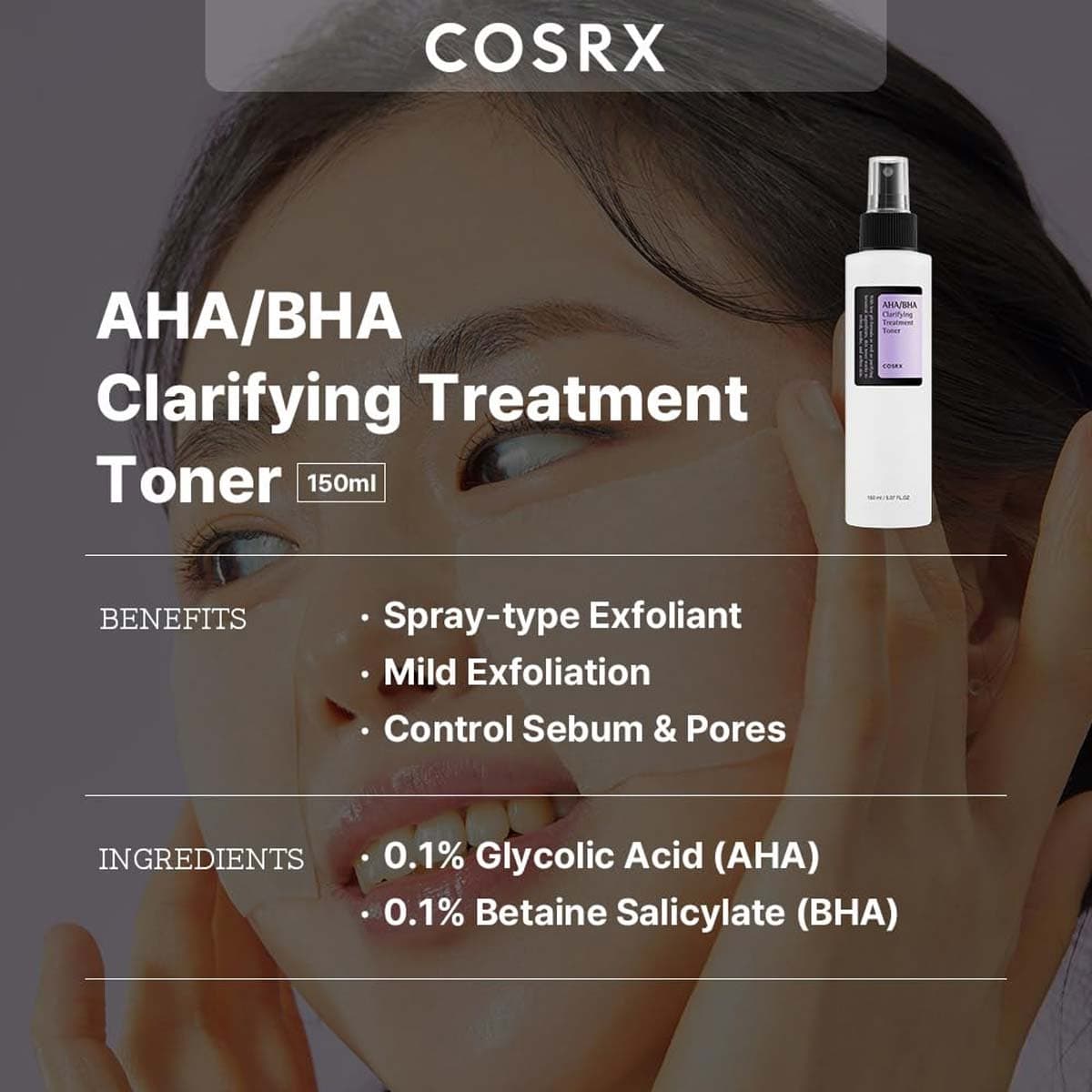 Cosrx AHA BHA Clarifying Treatment Toner