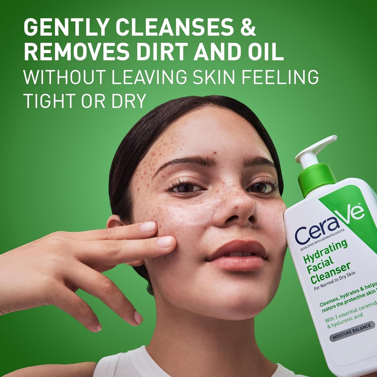 CeraVe Hydrating Facial Cleanser For Normal to Dry Skin ((USA Variant))