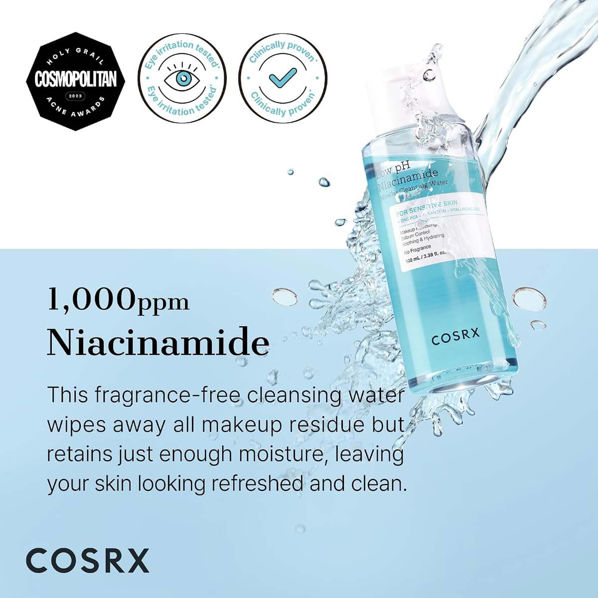 Cosrx Low Ph Niacinamide Micellar Cleansing Water