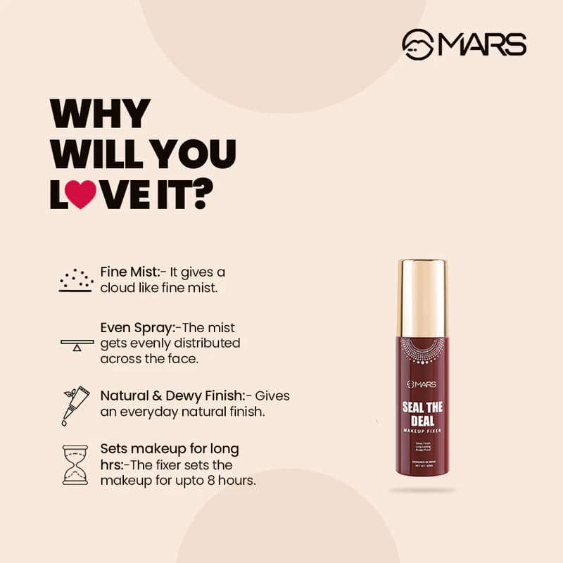 Mars Seal the Deal Makeup Fixer (Alcohol-Free Formula)