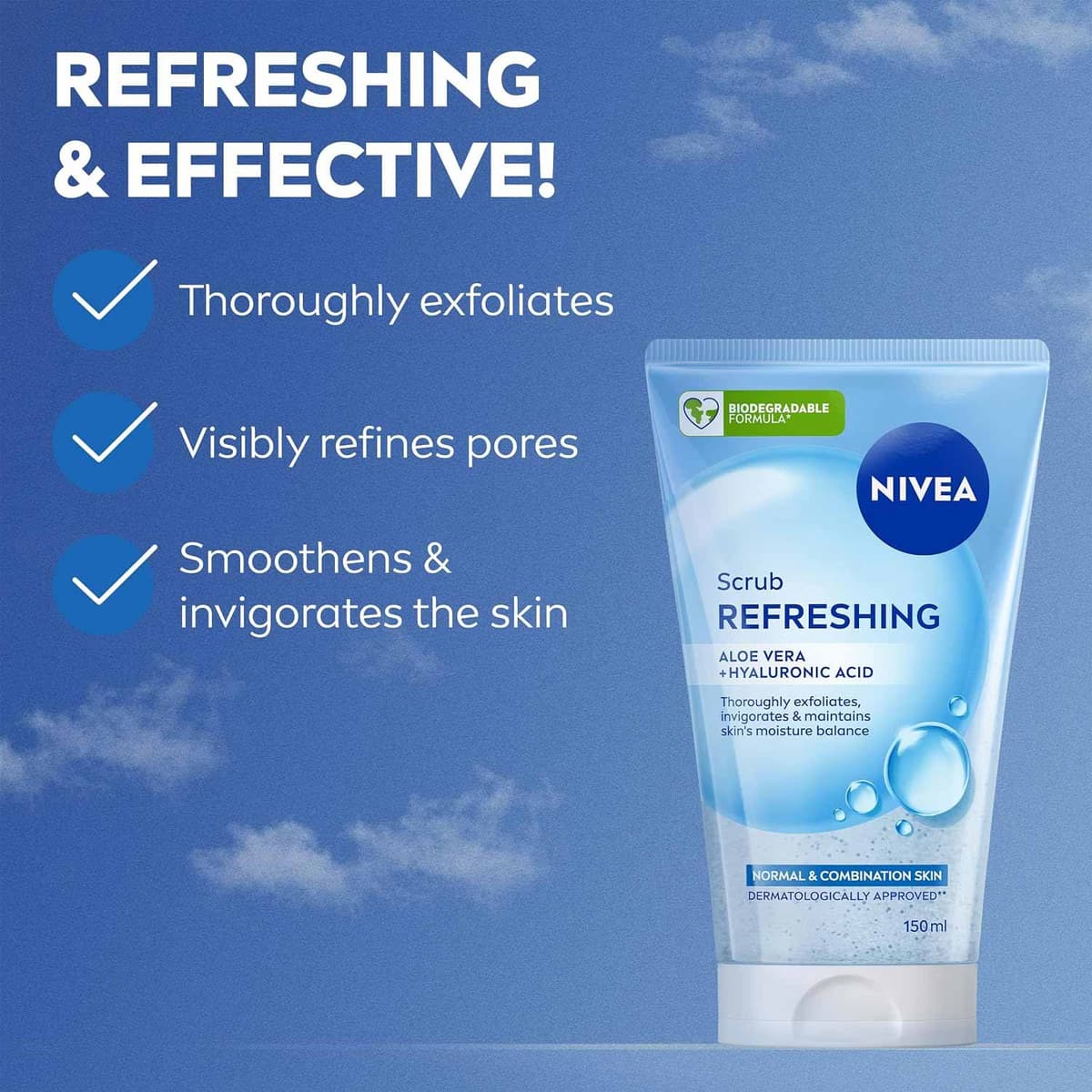 Nivea Refreshing Face Scrub with Hyaluronic Acid
