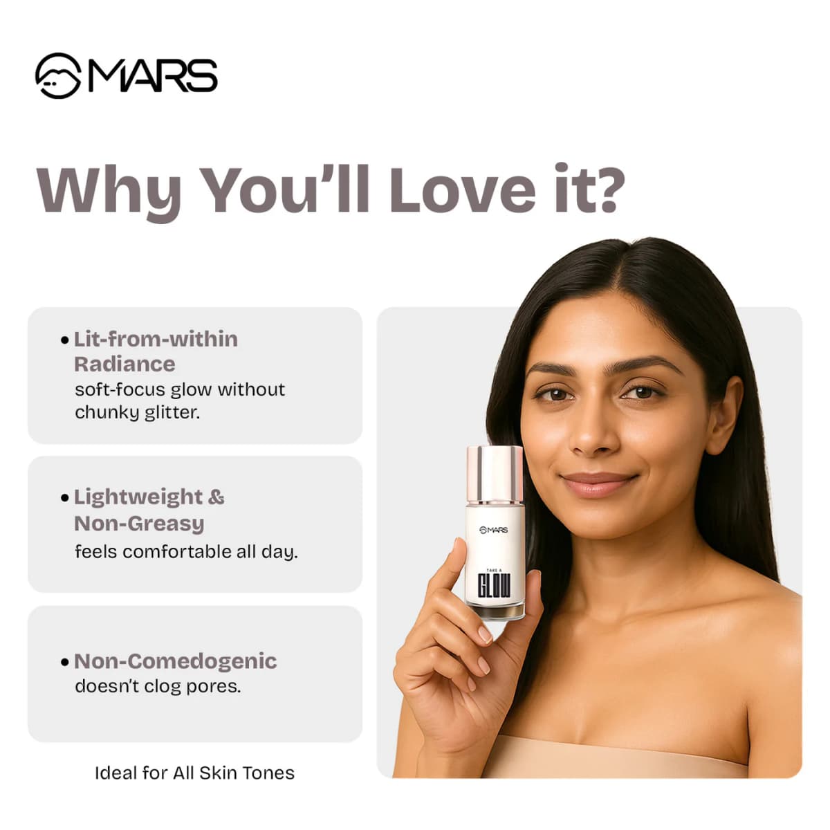Mars Take a Glow | Illuminating Primer & Strobe Cream