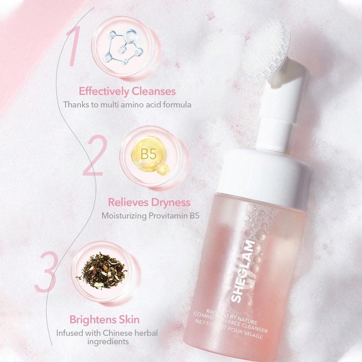 Sheglam Radiant By Nature Combo Skin Face Cleanser