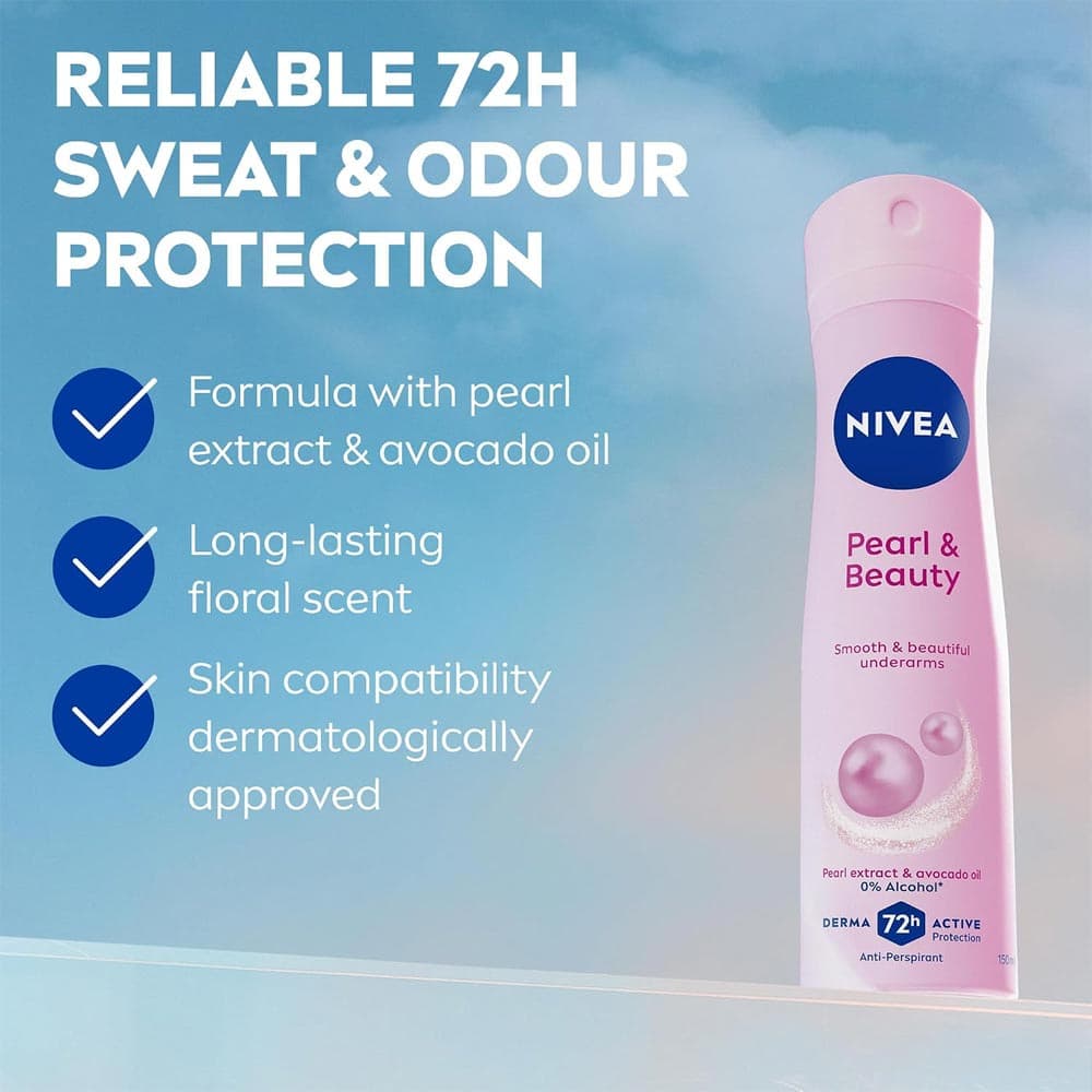 Nivea Pearl & Beauty Smooth & beautiful Underarms 72h Anti-Perspirant Spray