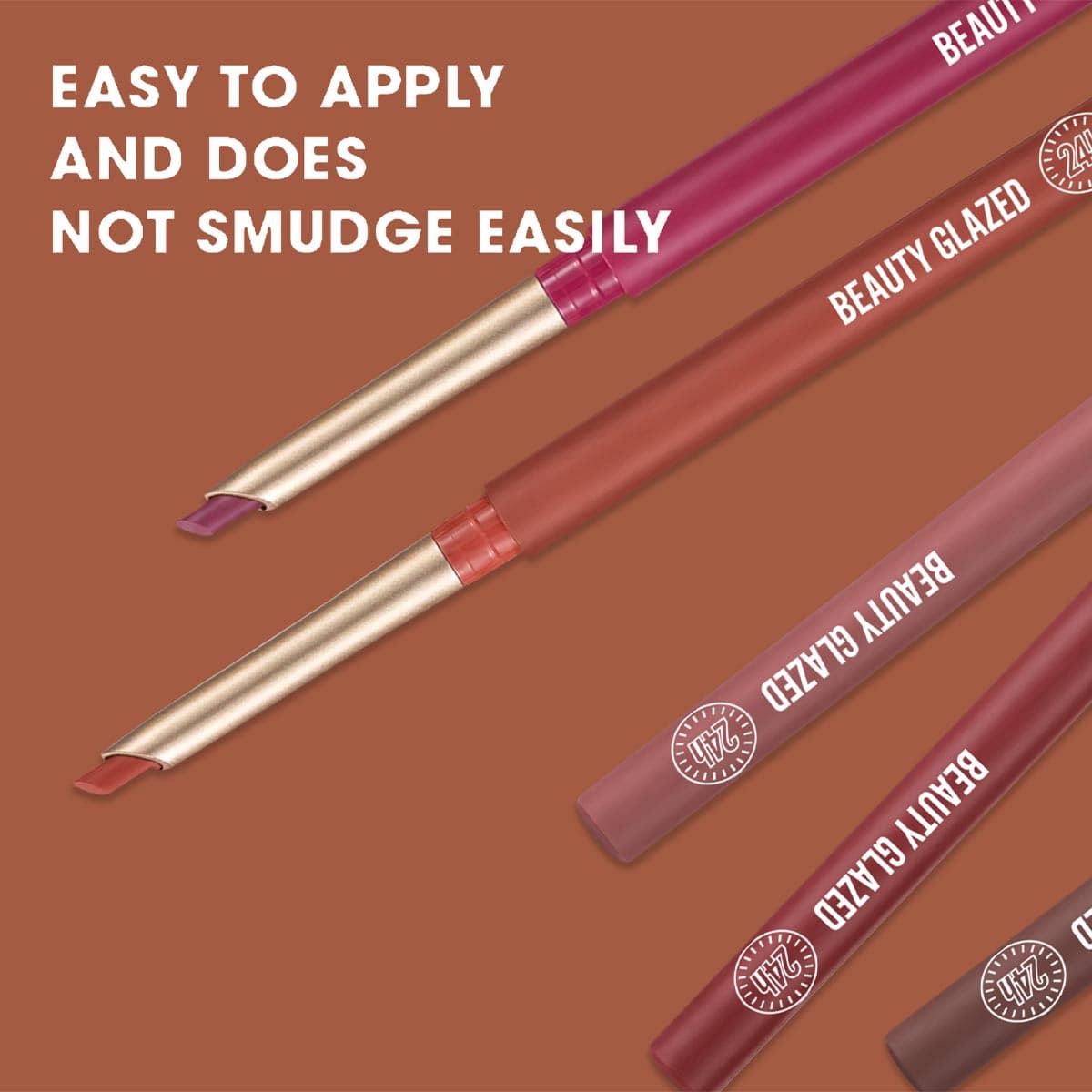 Beauty Glazed 6 Pcs Waterproof Lip Liner Set