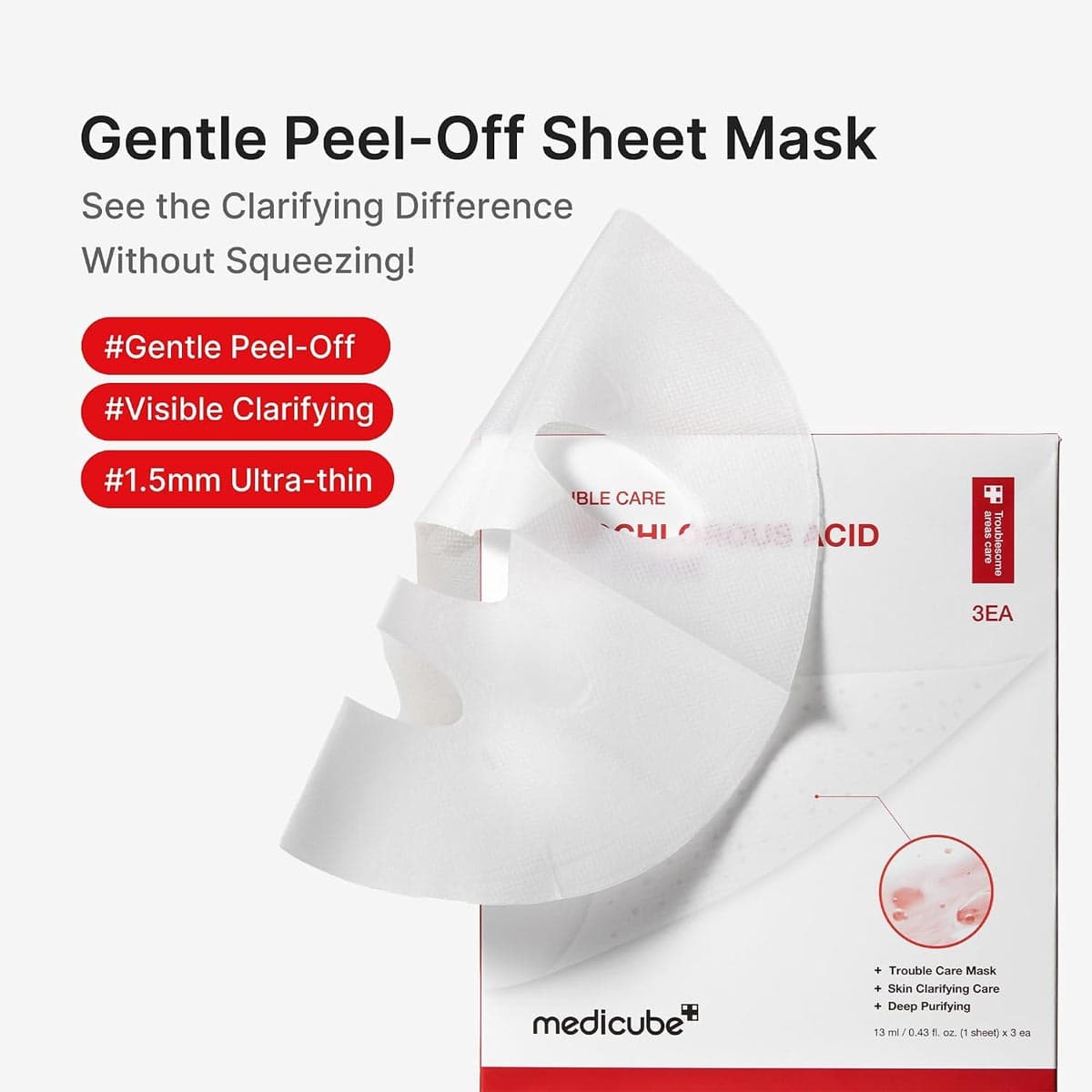 Medicube Trouble Care Hypochlorous Acid Peel Mask
