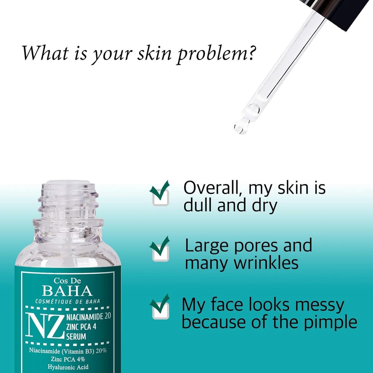 Cos De Baha Niacinamide 20% + Zinc 4% Serum (NZ)