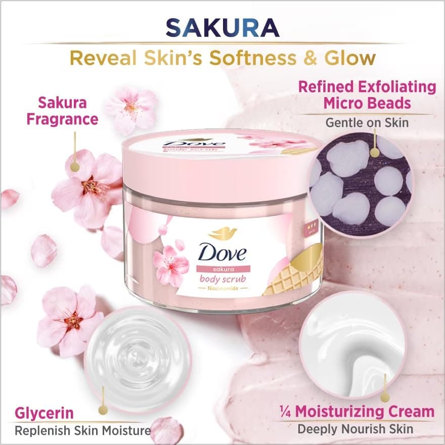Dove Sakura Body Scrub