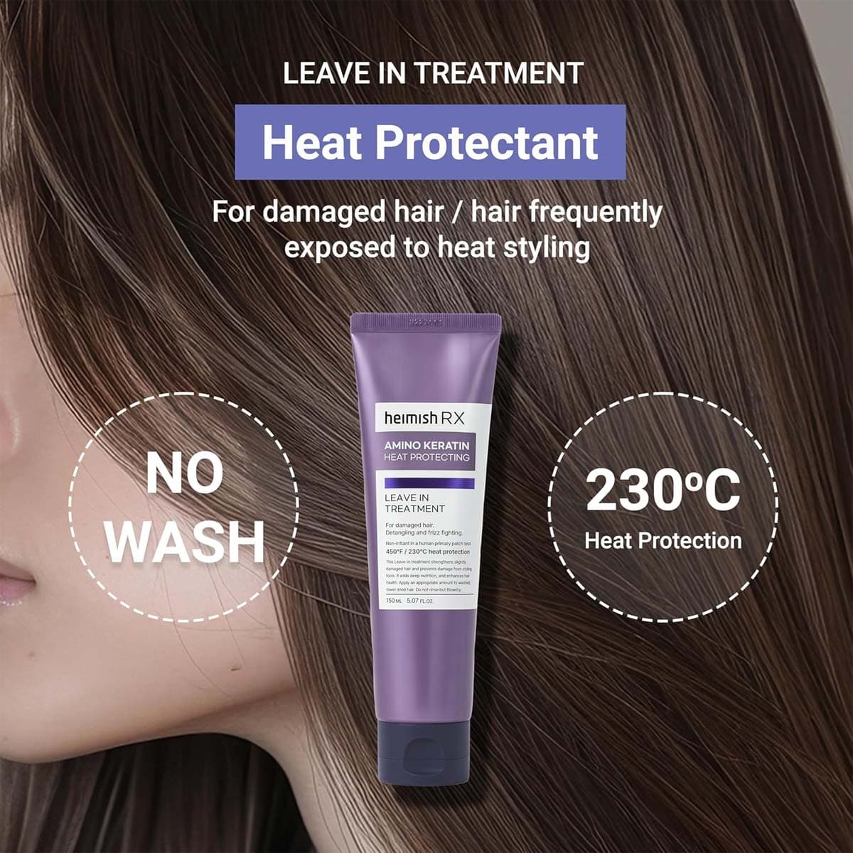 Heimish RX Amino Keratin Heat Protecting Leave In Protecting