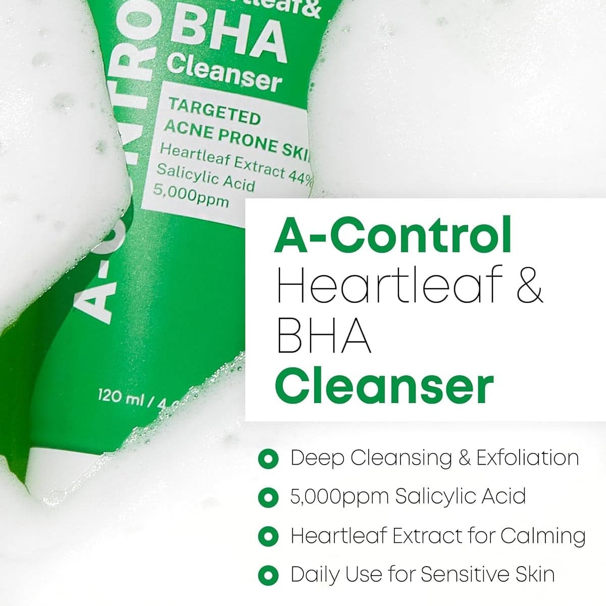 Nineless A-Control Heartleaf & BHA Foam Cleanser