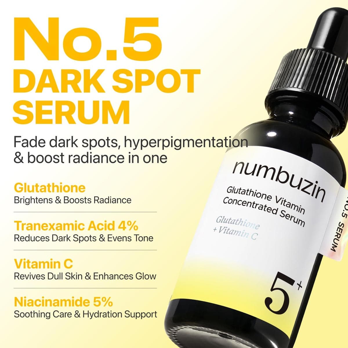 Numbuzin No.5+ Glutathione Vitamin Concentrated Serum