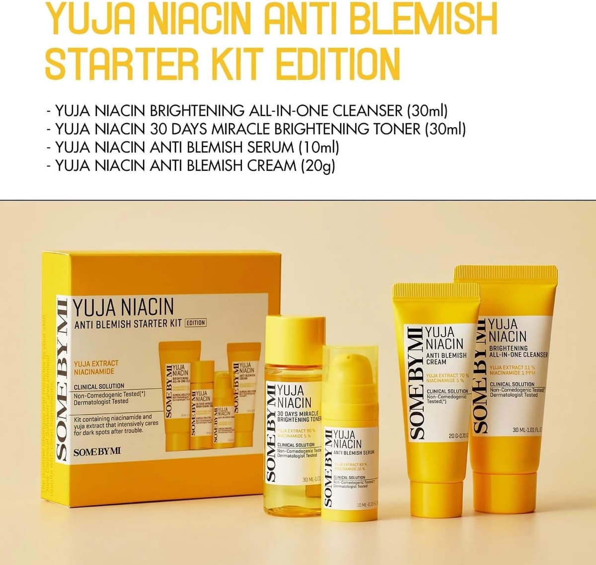 SOME BY MI Yuja Niacin Anti Blemish Starter Kit