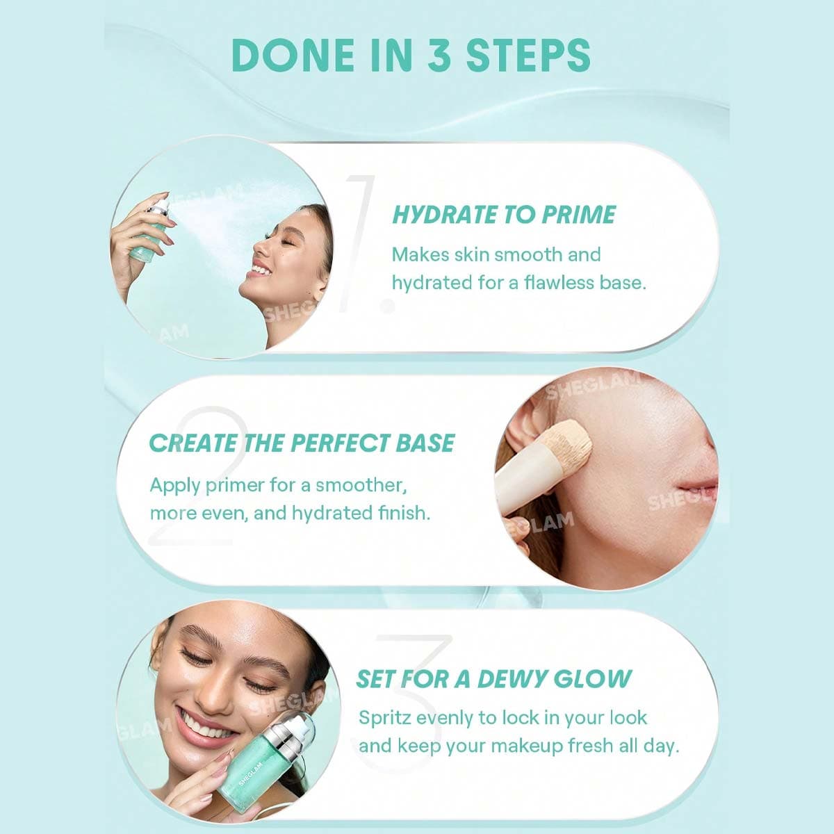Sheglam Good Grip Hydrating Prime & Set Spray
