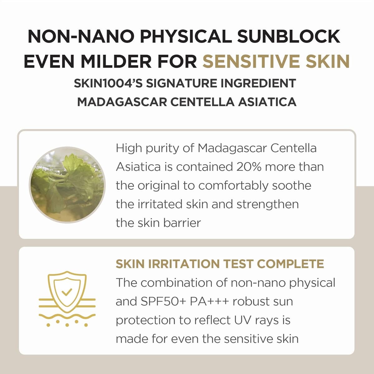 Skin1004 Madagascar Centella Air-Fit SunCream Plus SPF 50+ Pa++++