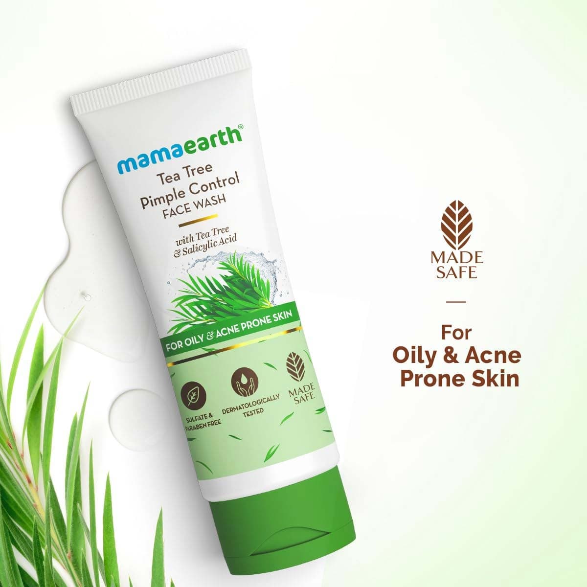 Mamaearth Tea Tree Pimple Control Face Wash For Oily & Acne Prone Skin
