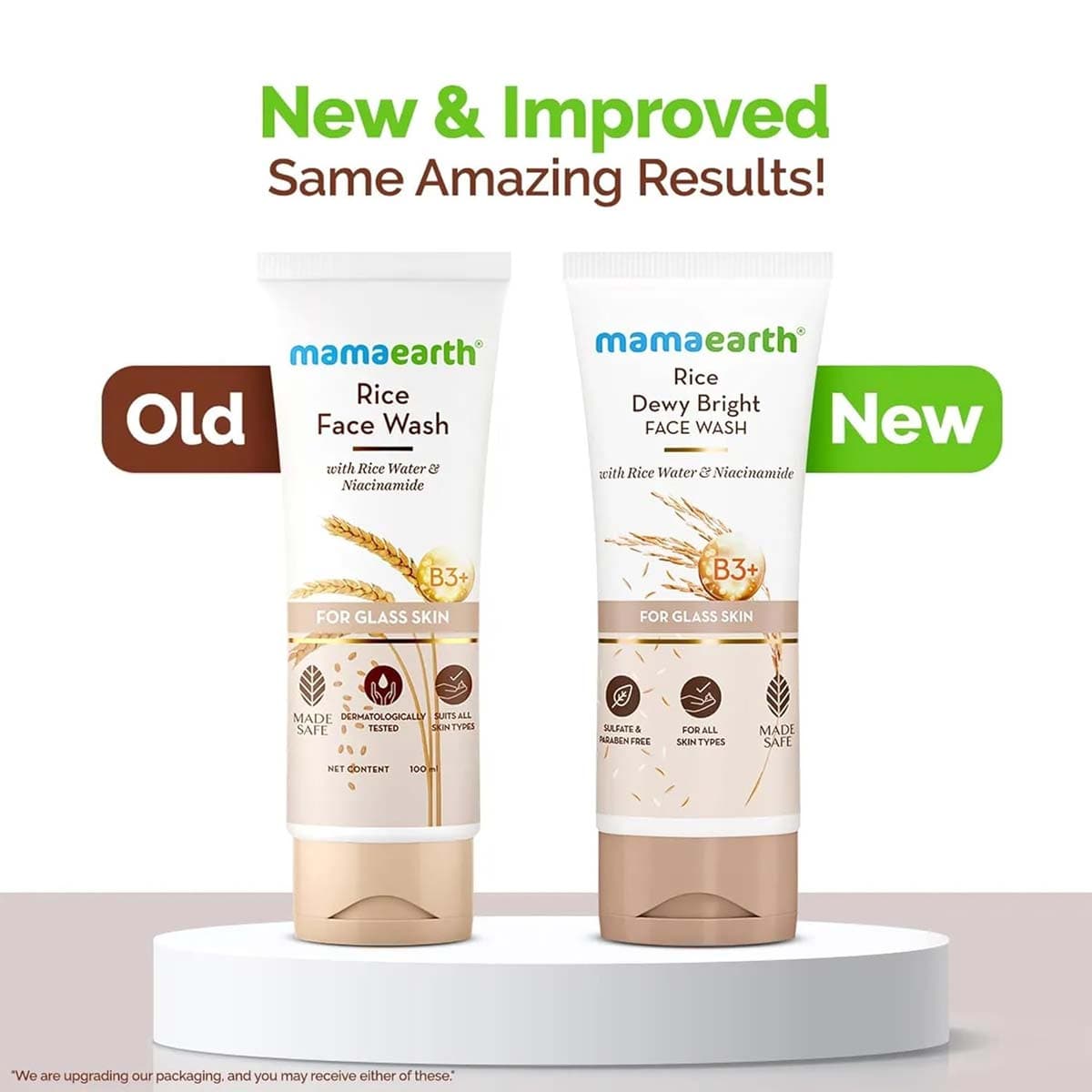 Mamaearth Rice Dewy Bright Face Wash For Glass Skin