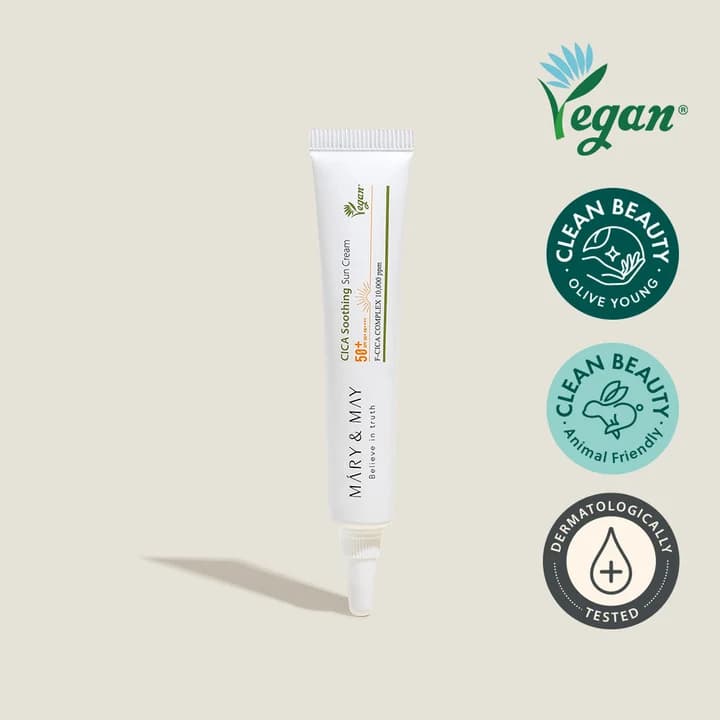Mary&May Vegan CICA Soothing Sun Cream SPF50+ PA+ (Exp - Jan/2027)