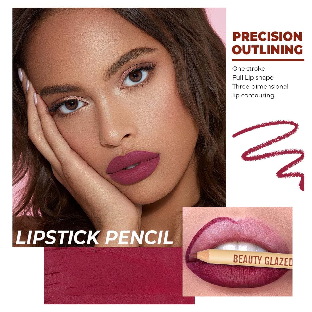 Beauty Glazed 12 Color Matte Lip Liner Set