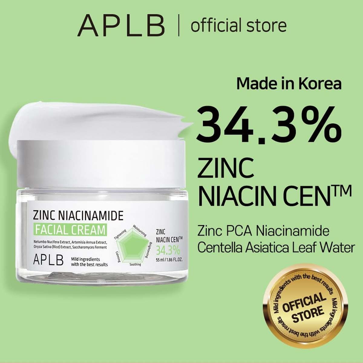 APLB Zinc Niacinamide Facial Cream