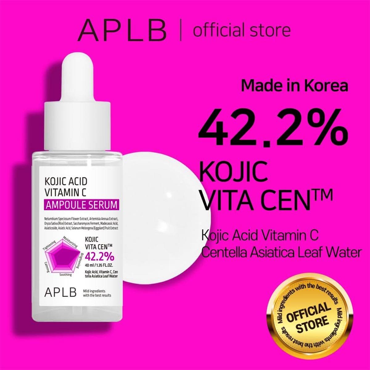 APLB Kojic Acid Vitamin C Ampoule Serum