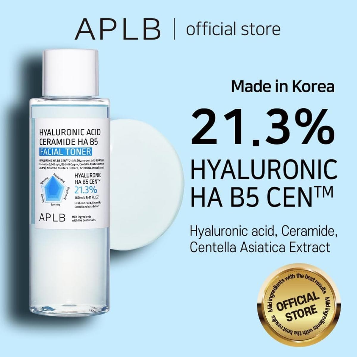 APLB Hyaluronic Acid Ceramide HA B5 Facial Toner