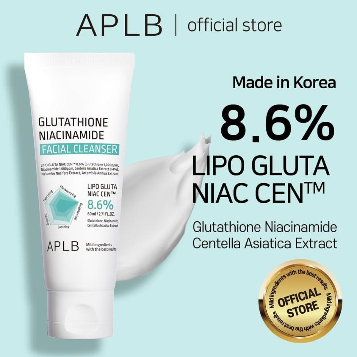 APLB Glutathione Niacinamide Facial Cleanser