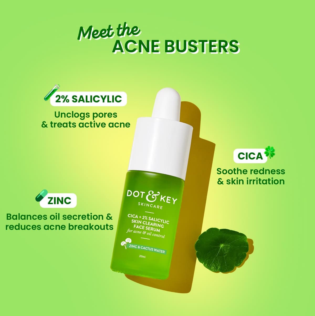 Dot & Key Cica+2% Salicylic Skin Clearing Face Serum