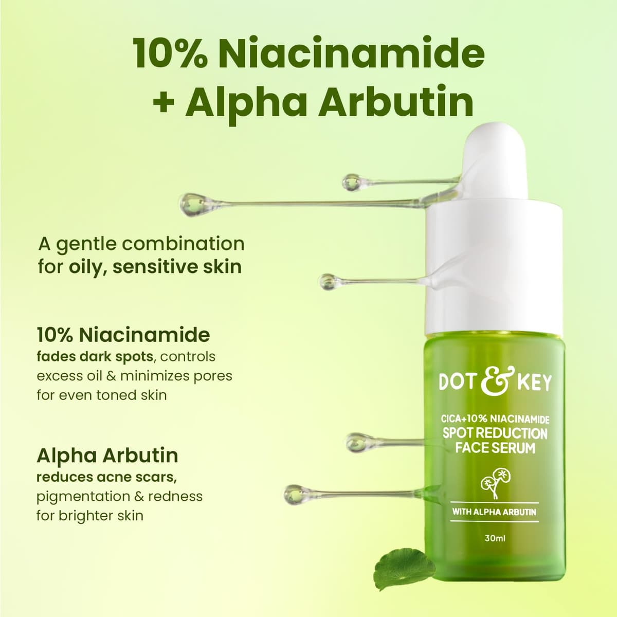 Dot & Key Cica+10% Niacinamide Spot Reduction Face Serum