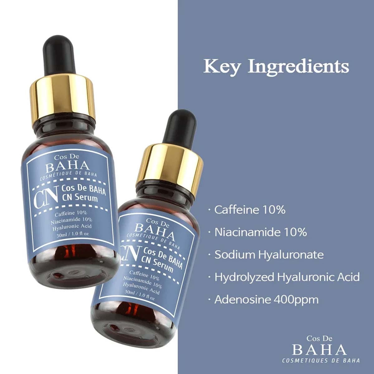 Cos De Baha Caffeine 10 Niacinamide 10 Serum (CN)