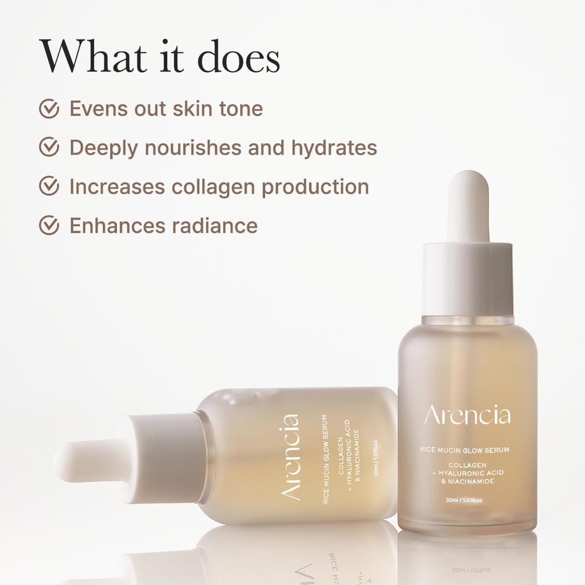 Arencia Rice Mucin Glow Serum