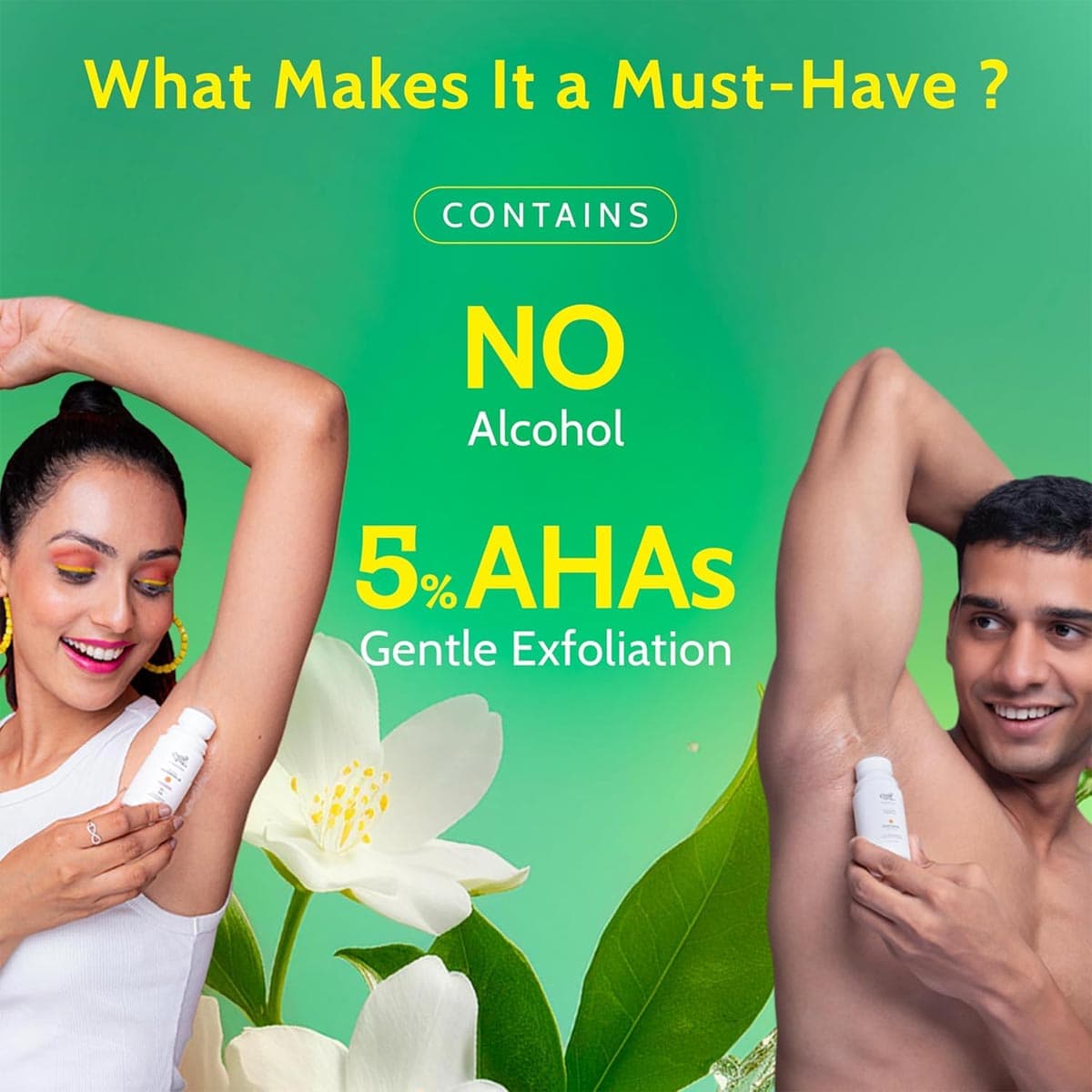 Chemist at Play 5% AHAs + Vitamin C White Jasmine Fragrance Underarm Roll On