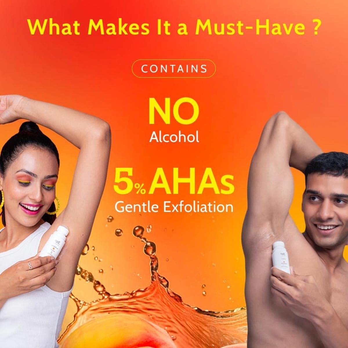 Chemist at Play 5% AHAs + Vitamin C Peach Fragrance Underarm Roll On