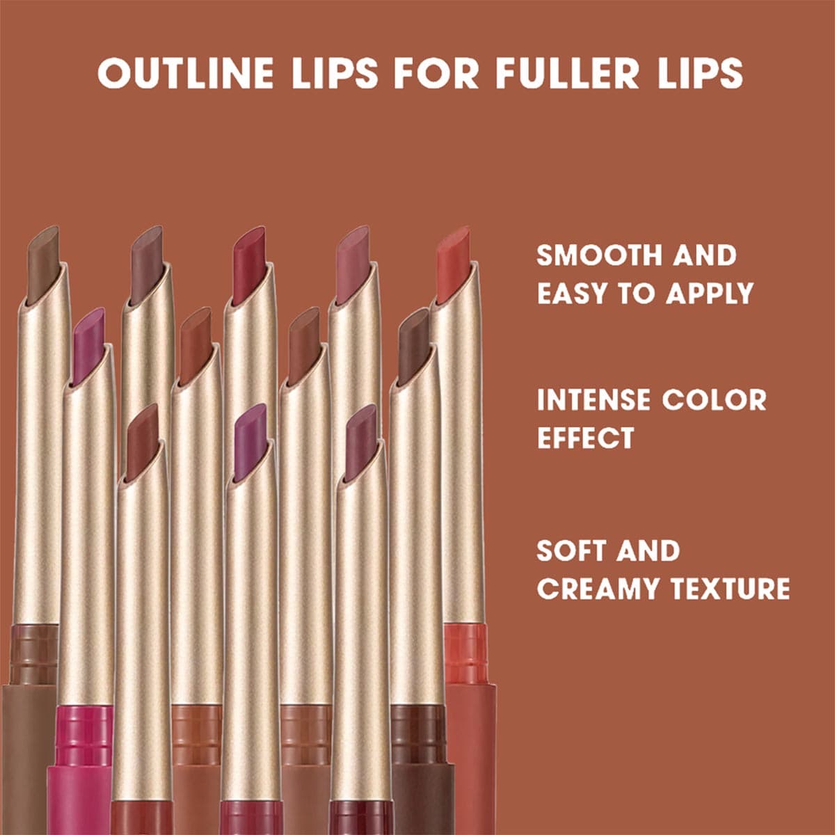 Beauty Glazed 6 Pcs Waterproof Lip Liner Set